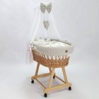 Mózeskosár - natúr + bézs