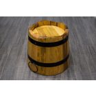 Virágtartó dézsa, 2 abroncsos, 41x36 cm