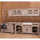 2 ajtós, üveges, alacsony felső elem