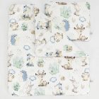 Mózeskosár - fehér + szürke