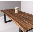 Elvira fenyő étkezőasztal, U-lábakkal (240 cm)