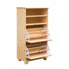 Claudia cipős szekrény 60 cm széles+nyitott résszel