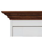 Berbenno 3 ajtós, üveges komód F+D