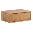 Arceto tölgy éjjeliszekrény, olajozott, fali