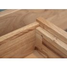 Arceto tölgy éjjeliszekrény, olajozott, fali