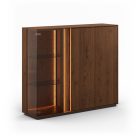 Carlo alacsony, széles vitrines komód TAB