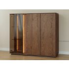 Carlo alacsony, széles vitrines komód TAB