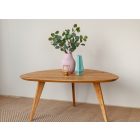 Osvaldo ovális tölgy dohányzó asztal 95 x 96