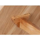 Osvaldo ovális tölgy dohányzó asztal 95 x 96