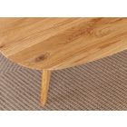 Osvaldo ovális tölgy dohányzó asztal 95 x 96