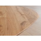 Osvaldo ovális tölgy dohányzó asztal 95 x 96