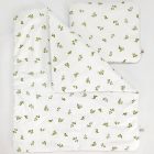 Mózeskosár - szürke + fehér