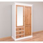 Magor 2 ajtós, 3 kis fiókos, tükrös szekrény