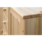 Vanessa 2 ajtós, 5 fiókos fenyő komód