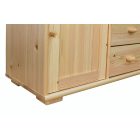 Vanessa 2 ajtós, 5 fiókos fenyő komód