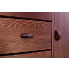 Vanessa 2 ajtós, 5 fiókos fenyő komód