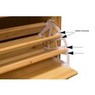 Claudia 60 cm széles, 1-es cipős szekrény, 35 cm mélységben