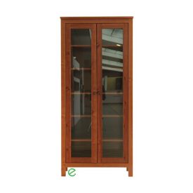 Szilaj 2 ajtós vitrines fenyő szekrény