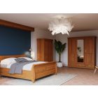 Torniella 3 ajtós, tükrös szekrény, méz színű