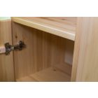 Claudia vitrines nyitott, keskeny szekrény