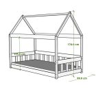 Gerda házikós ágy-